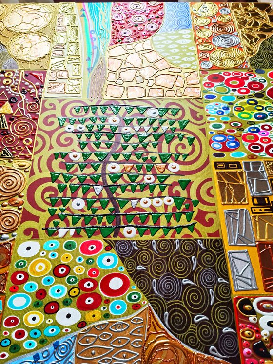 Tree of Life. Klimt abstract
