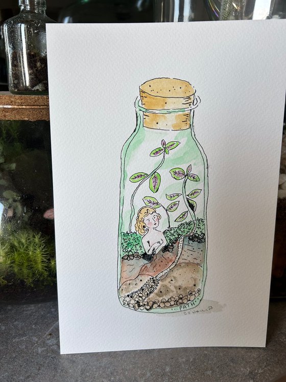 China Girl in a Terrarium - Path