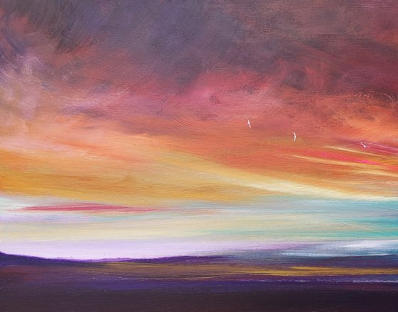 Sky Full of Song II - seascape, emotional, panoramic