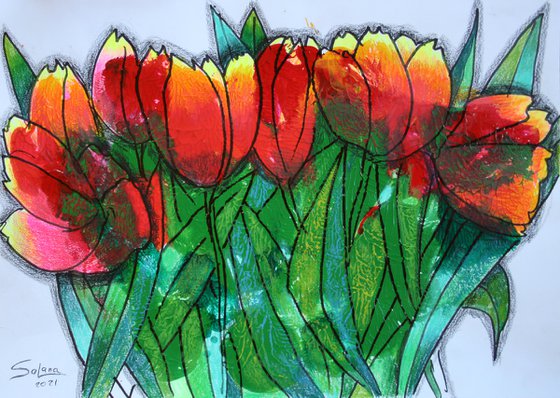 Tulips  / ORIGINAL PAINTING