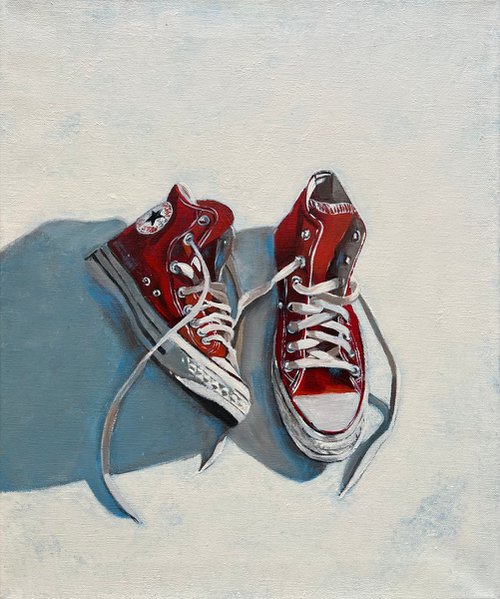 Red Converse in the Sunlight by Olesya Izmaylova