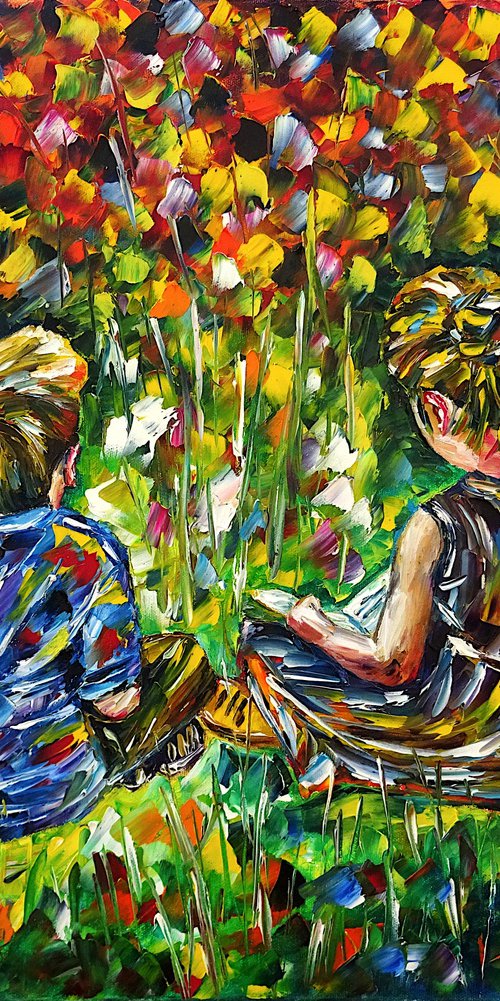 Children In The Garden by Mirek Kuzniar