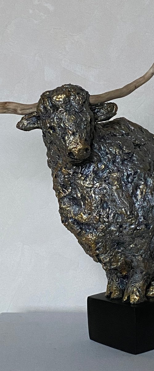 A silver bull by Anna Rogova