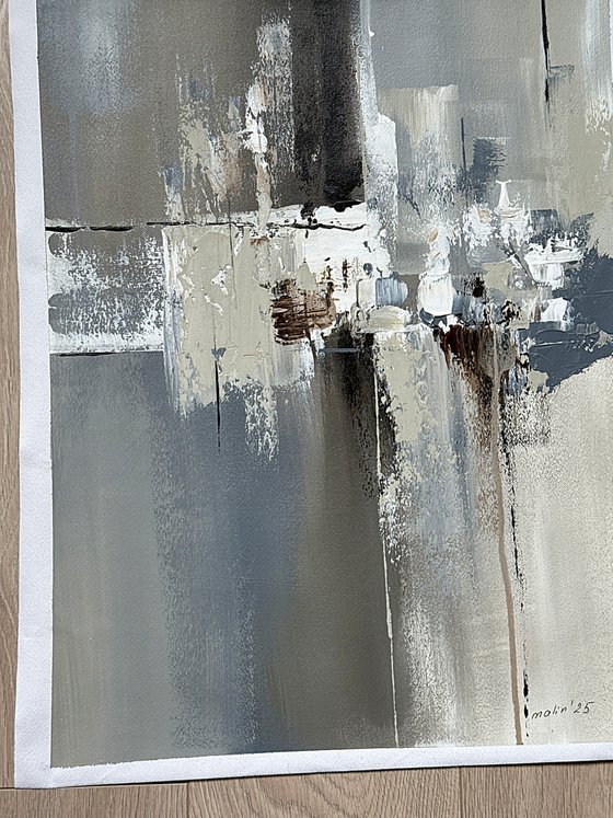 Grey Beige abstract