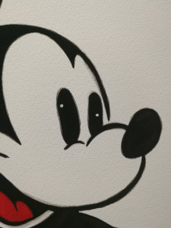 Watercolour Mickey Mouse. Free Shipping