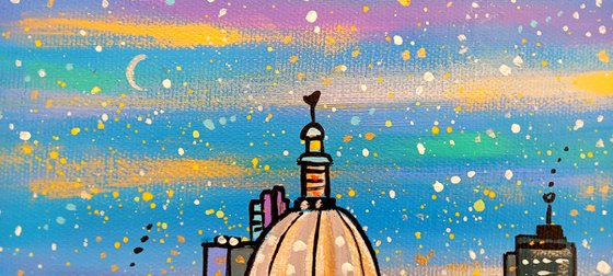 Futuristic  St Paul's Cathedral London