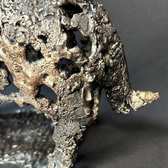 Air and bronze rhinoceros