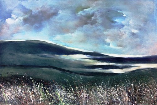 Purple Haze On The Moor by Maxine Anne  Martin