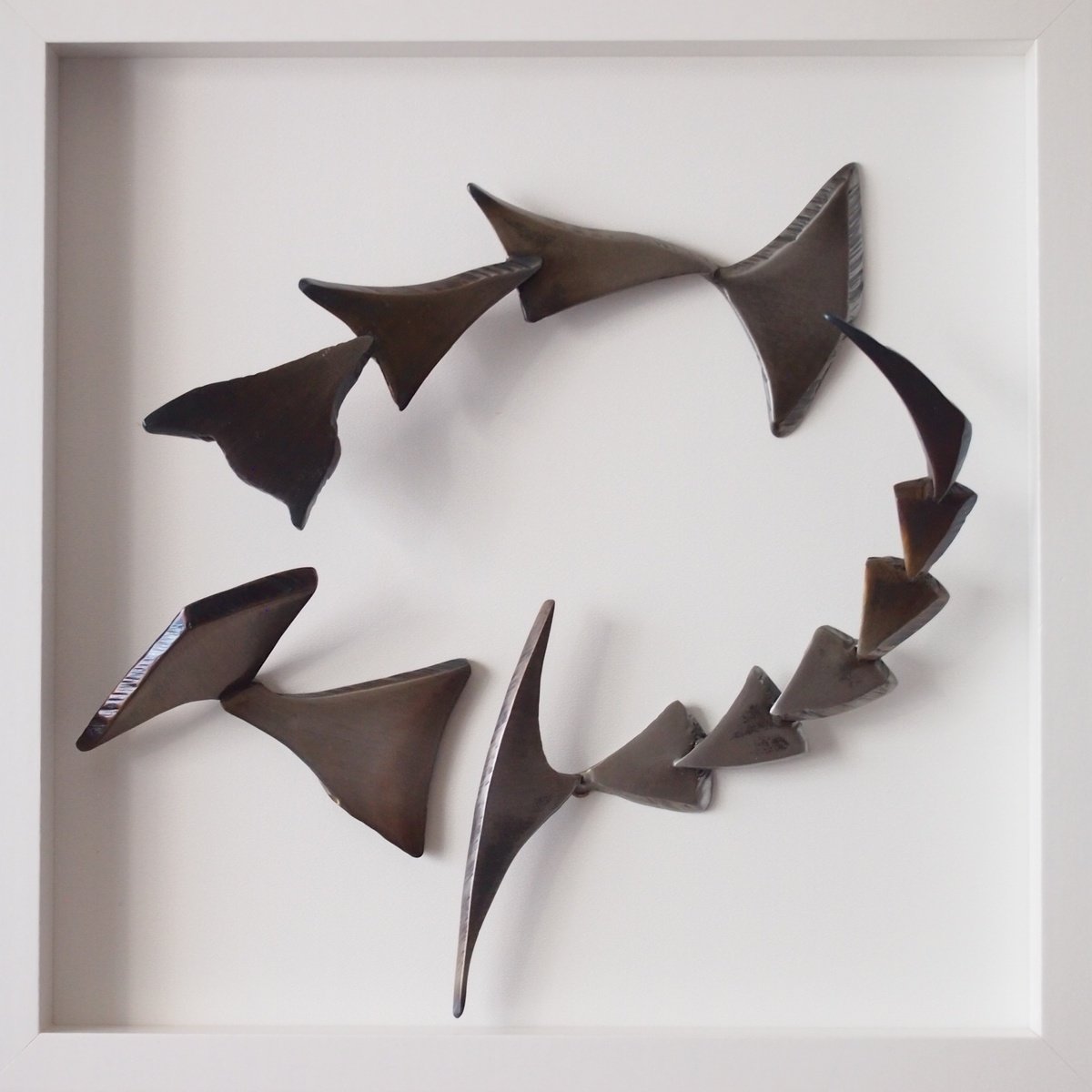 Impressionistic Animal Relief By Stevlin Yovchev, 11 X 11", "Flight", Original Artwork