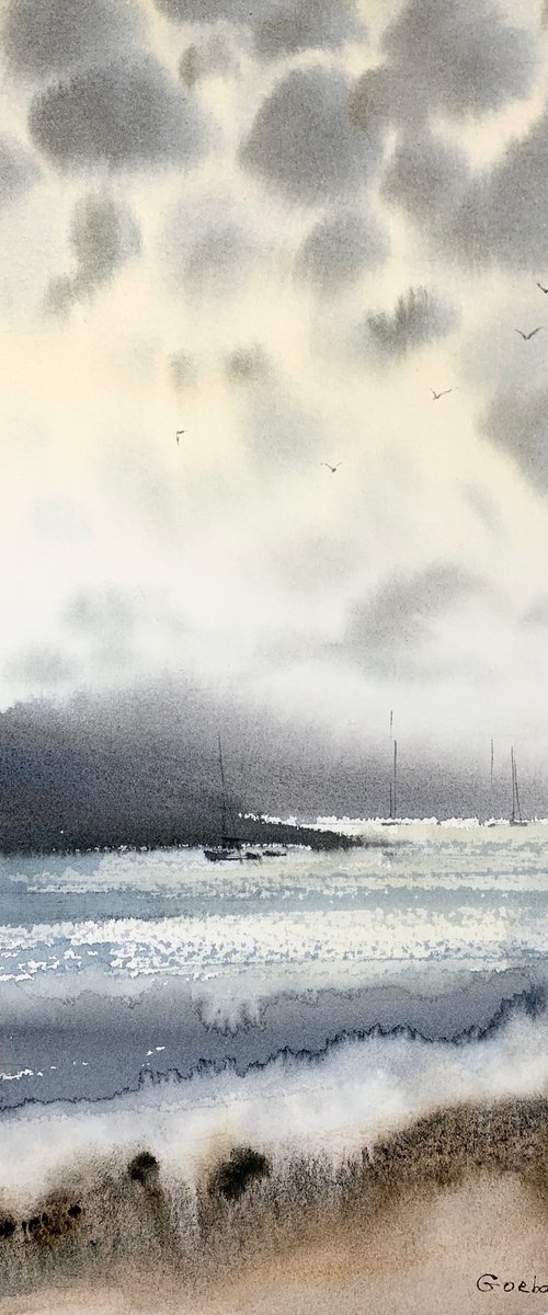 Abstract seascape #1 by Eugenia Gorbacheva