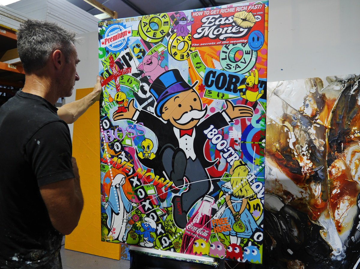 Urban And Pop Painting , The Secrets By Franko, 39 X 55, Artwork For Sale On Artfinder