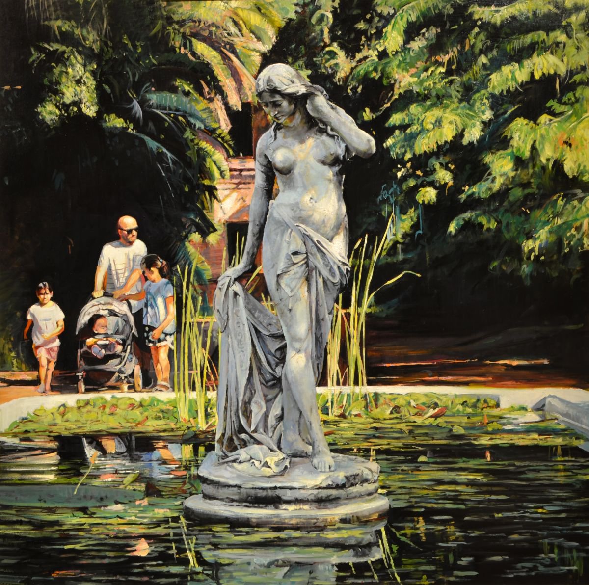 Photorealistic Oil Painting , The Spring By Marco Ortolan, 31 X 31, Artwork For Sale On Artfinder