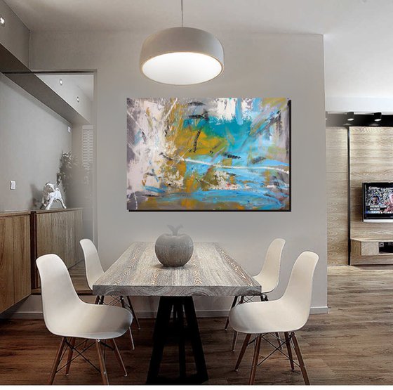 large paintings for living room/extra large painting/abstract Wall Art/original painting/painting on canvas 120x80-title-c661