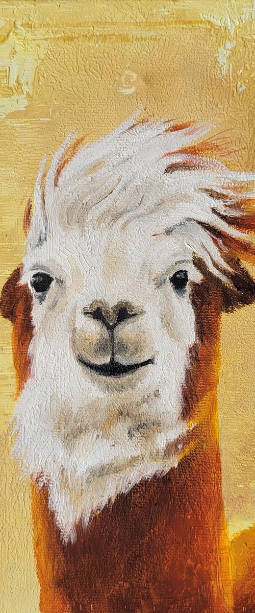 Funny llama by Lisa Braun