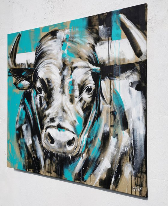 TAURUS #8 – Close up portrait of a bull