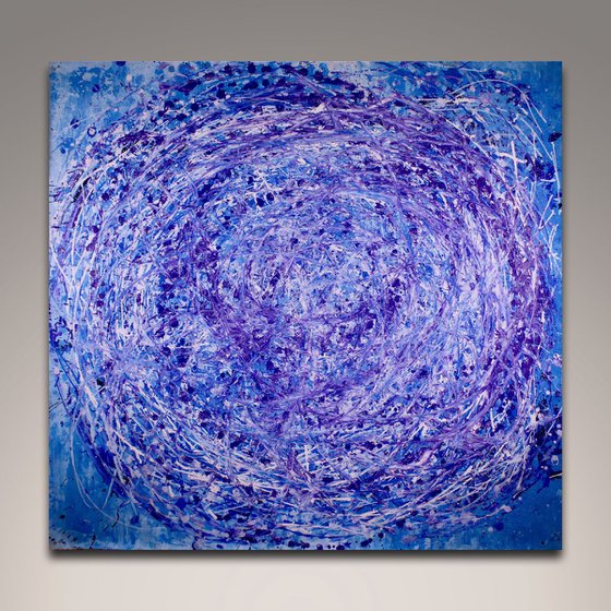 Vortex in Blue by Nestor Toro - XL - 122 x 112 cm