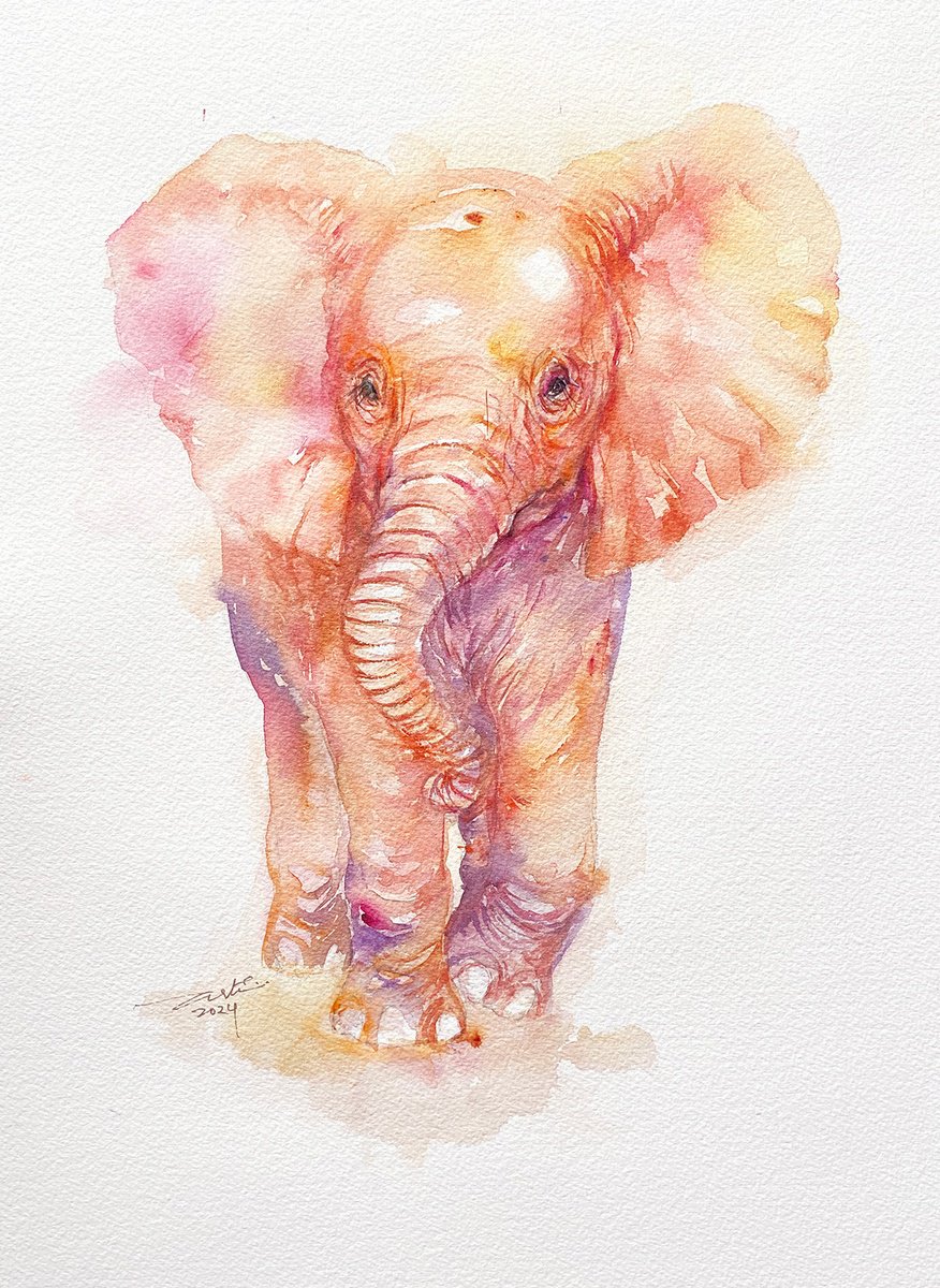 Baby Elephant Elise by Arti Chauhan
