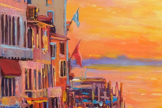 Venice Sunset Reflections