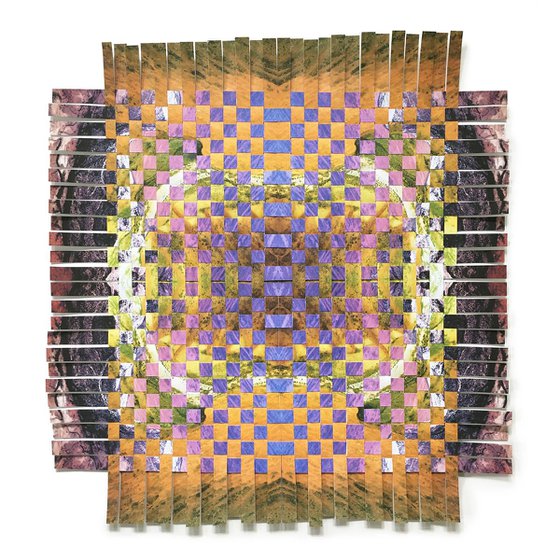 desert shades abstract photo weaving