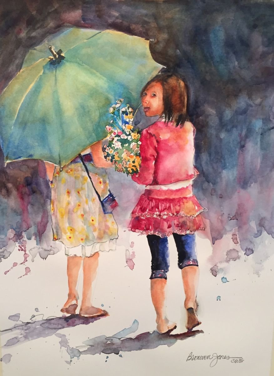 Umbrella Girls by Bronwen Jones
