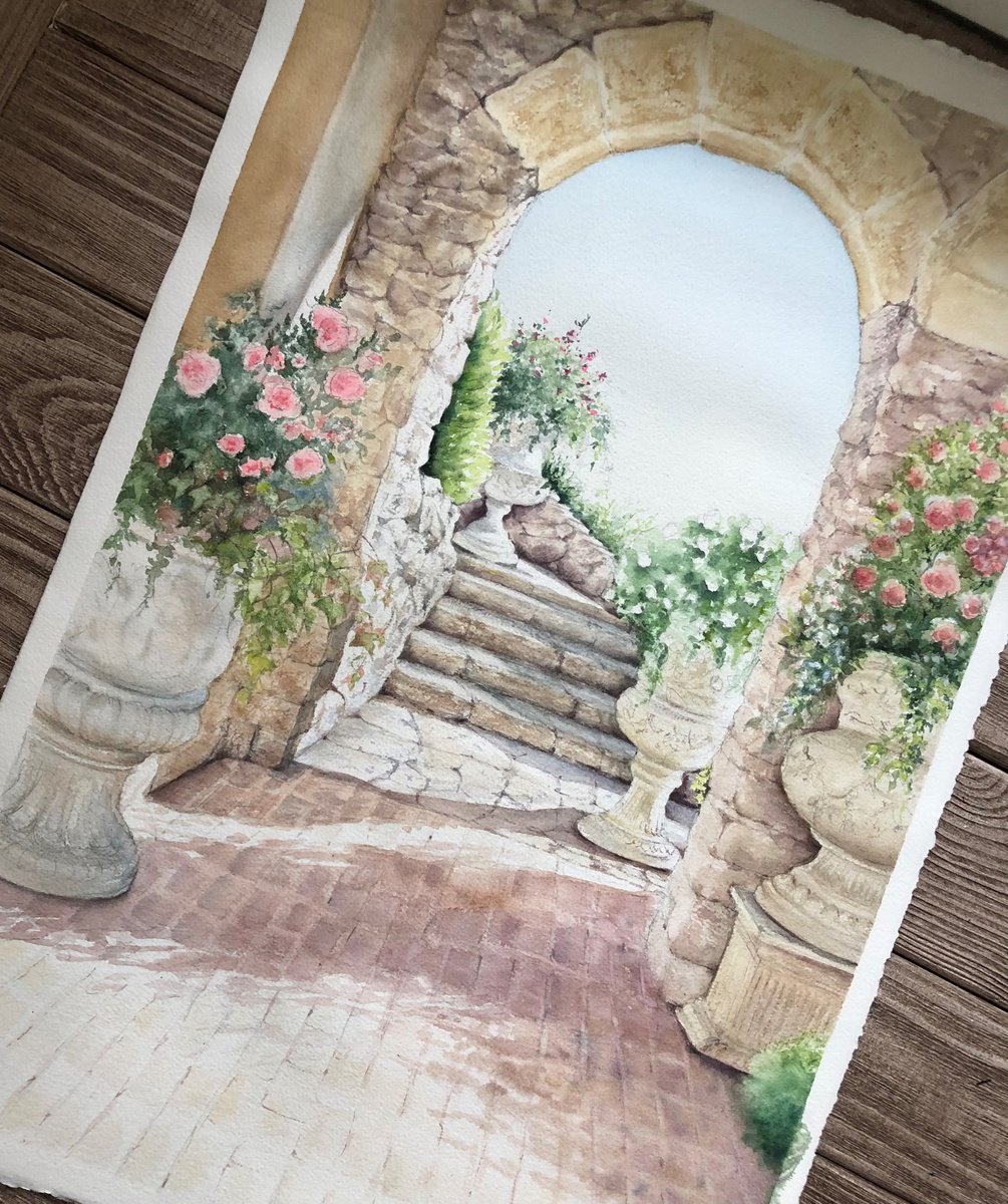 villa in Tuscany by Anna Tovstaya