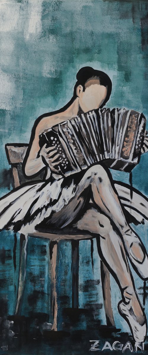 Blue Bandoneon by Bogdan Zagan
