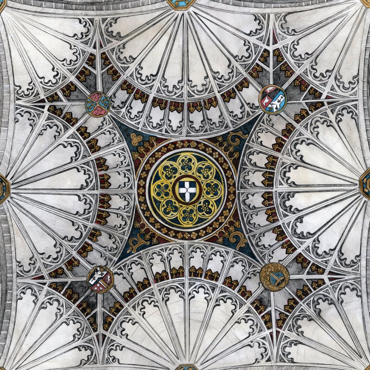 Canterbury Cathedral Tower Ceiling by Shelley Ashkowski