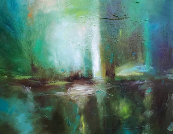 The emerald landscape (95x65cm)