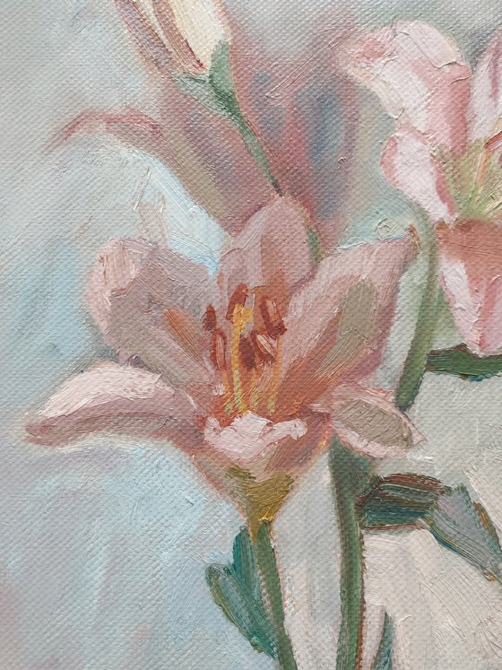 Still-life with flowers "Lilies"