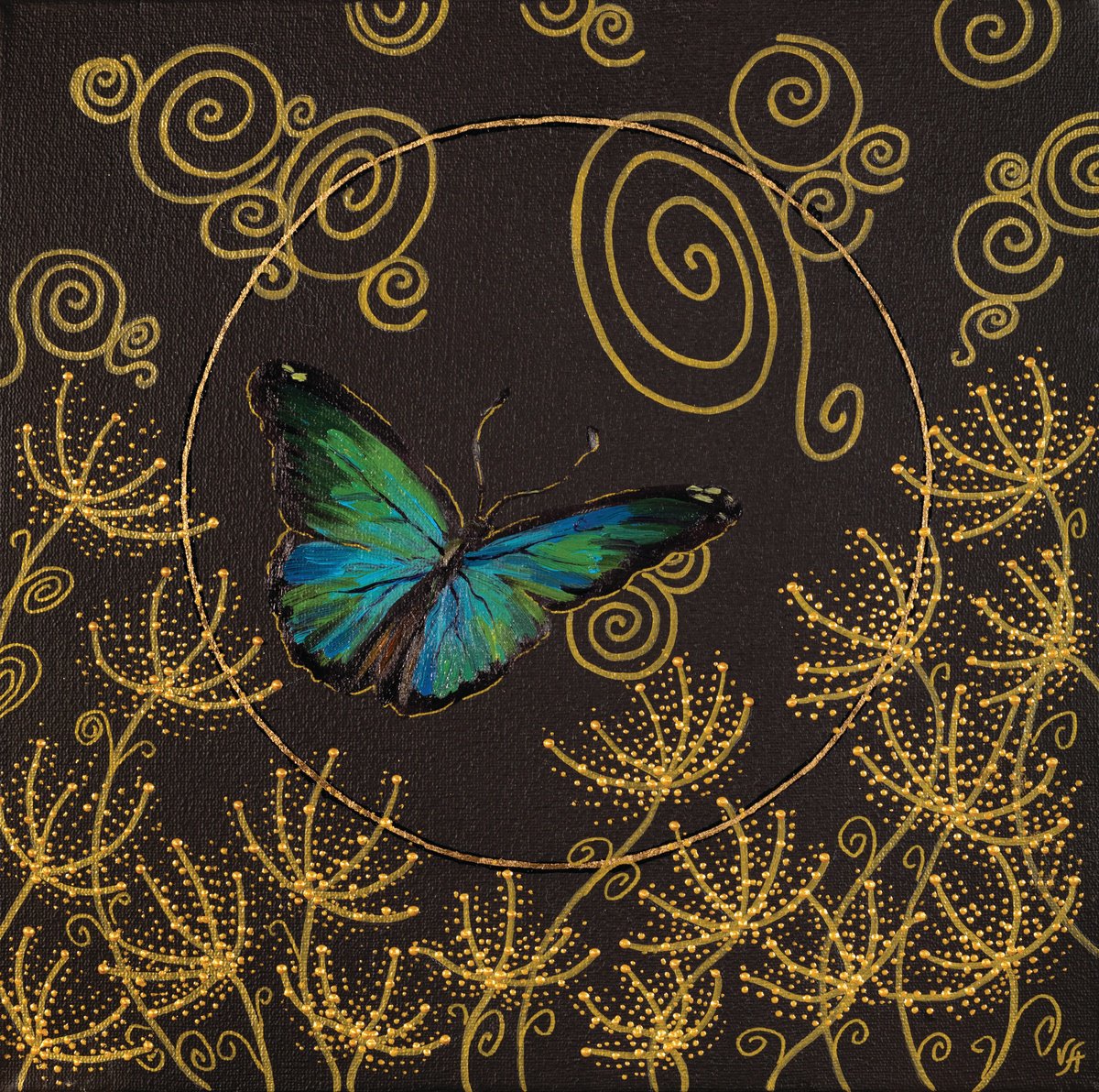 Blue butterflies by Alona Vakhmistrova