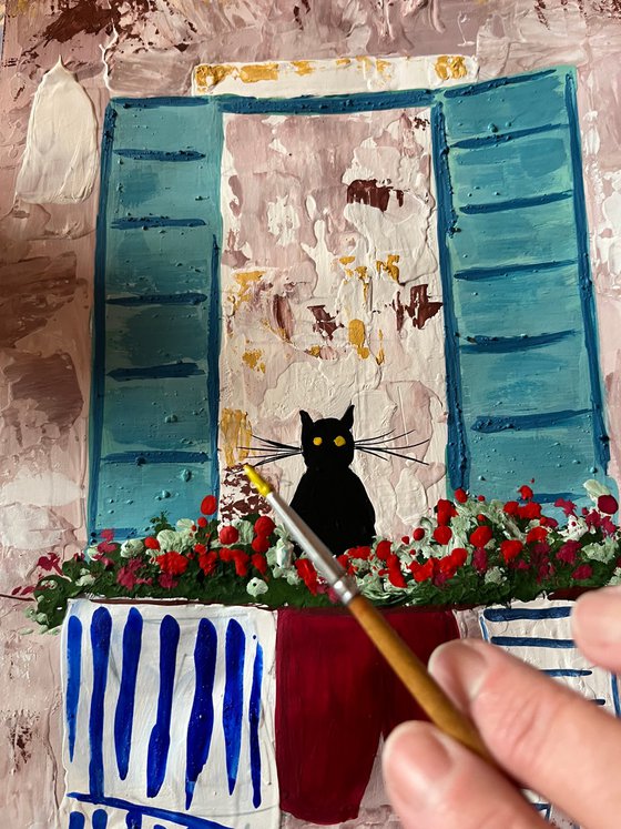 Venice Cat Painting