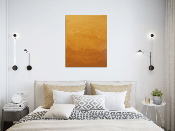 Honey Caramel - Gold Abstract