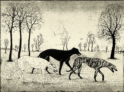 Strolling Hounds by Tim Southall