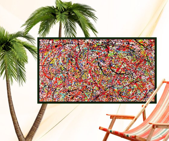 CARIBBEAN,  Pollock way, framed