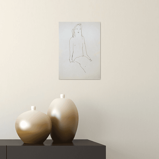 The Nude Study, life sketch 21x29 cm ESA11