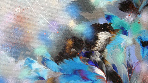 Abstract Floral Blues