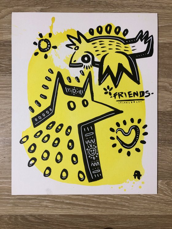 FRIENDS 40x50cm