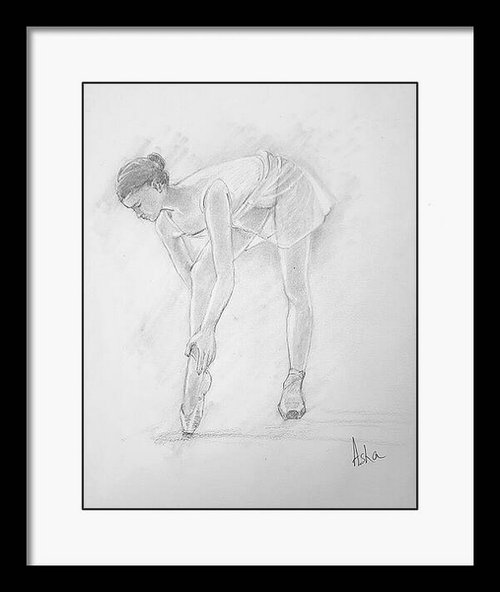Ballerina Sketch 20 by Asha Shenoy
