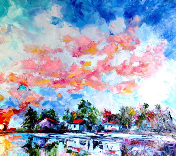 Landscape after rain