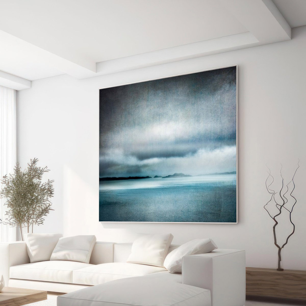 Abstract Landscape Photograph By Lynne Douglas, 52 X 52", Island Home, Isle Of Skye, Original Artwork