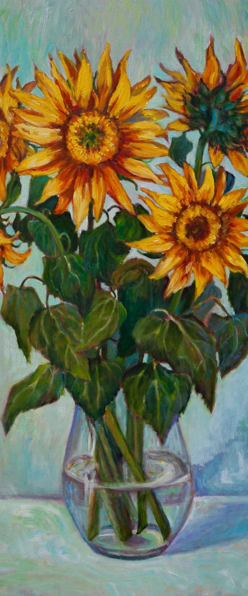 Sunflowers by Liudmila Pisliakova