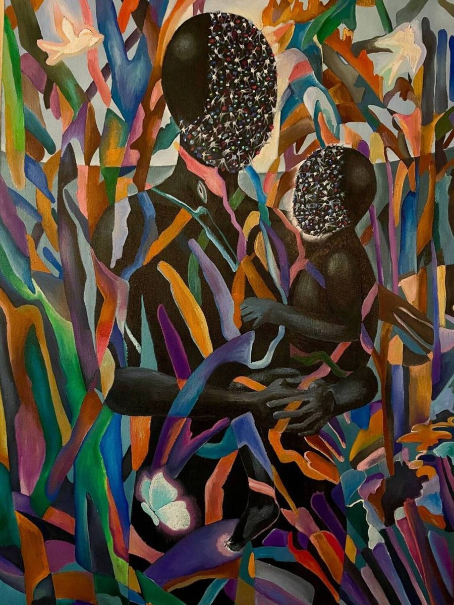 Organic Abstract Oil Painting By Tatiana Fedorovskaya, 39 X 55", My Miracle, Original Artwork