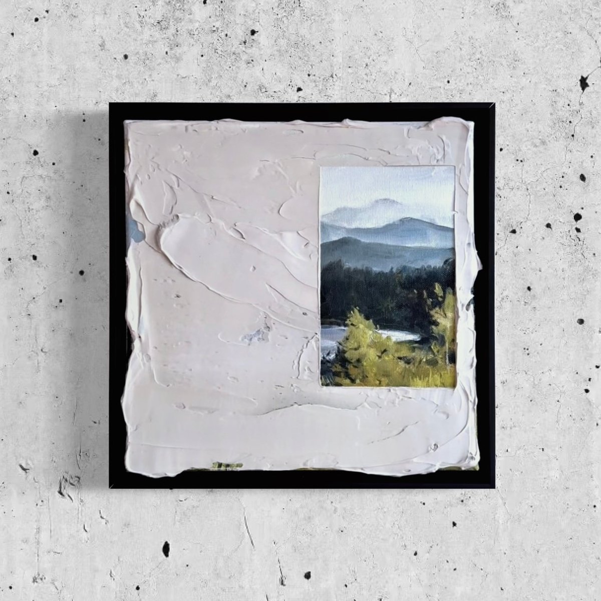 Impressionistic Landscape Oil Painting By Irina Zelenina, 1 X 1, Tiny World Original, Original Artwork