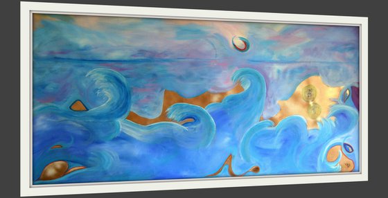 Big dancing party on the beach