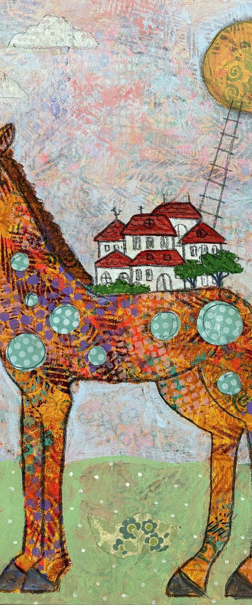 Happy Horseback town by Anya Getter