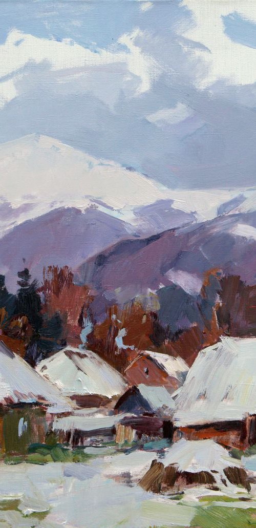 First snow. Carpathians by Aleksandr  Kryushyn