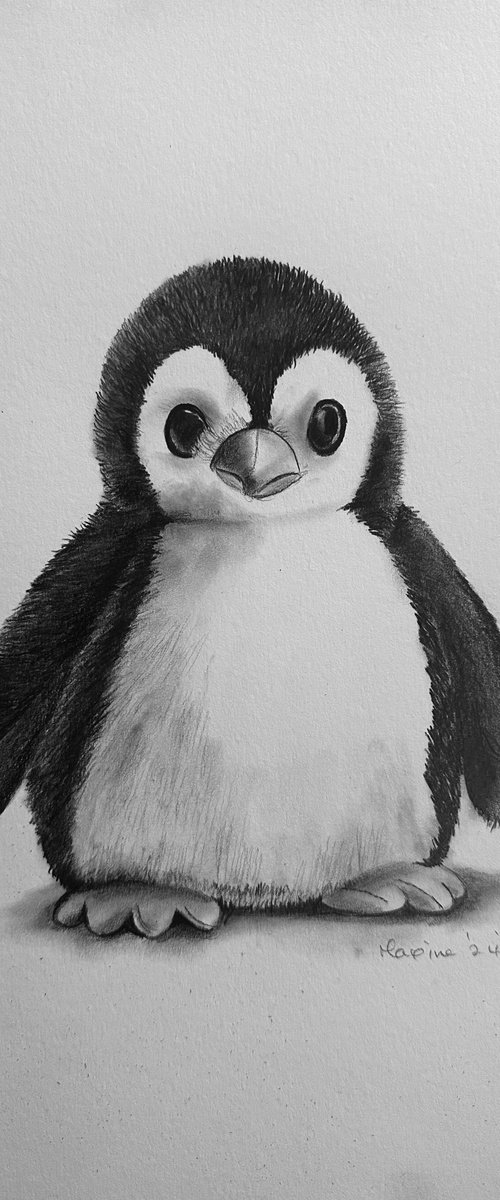 Toy penguin by Maxine Taylor