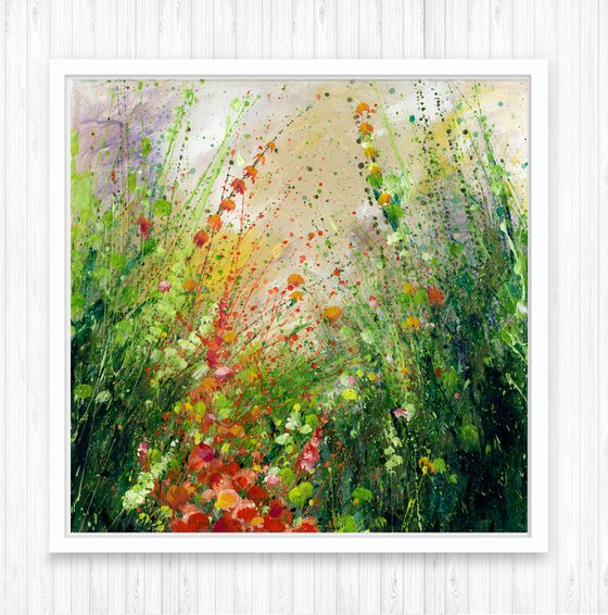 Dreaming In The Meadow - Floral Painting by Kathy Morton Stanion