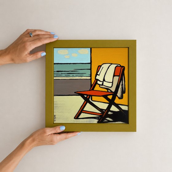 Painting "Empty Chair in The Morning"