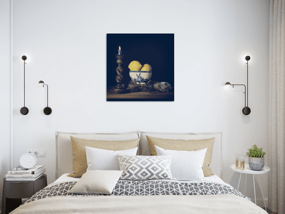 Toasting candles, lemons and death